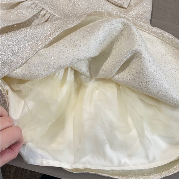 Carter’s Toddler Cream Shimmer Dress - Picture 3 of 4